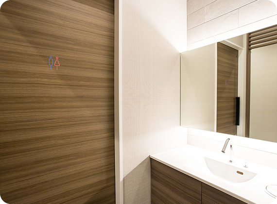 内視鏡検査専用のくつろぎのトイレ付き完全個室を完備院内での下剤服用が可能！